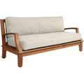 Grande Teak Deep Outdoor Couch with Sunbrella Cushions