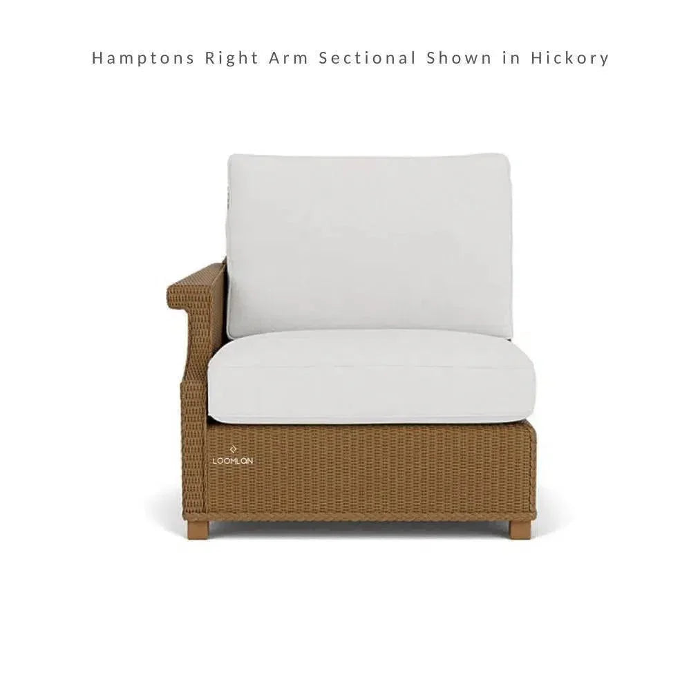Hamptons Outdoor Wicker Corner Sectional with Table