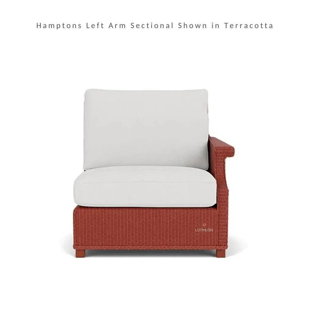 Hamptons Outdoor Wicker Corner Sectional with Table