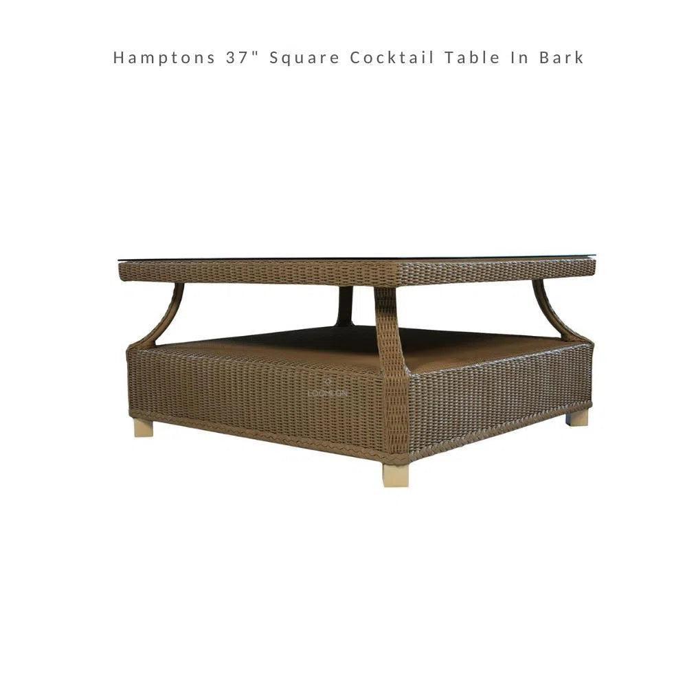 Hamptons Outdoor Wicker Corner Sectional with Table