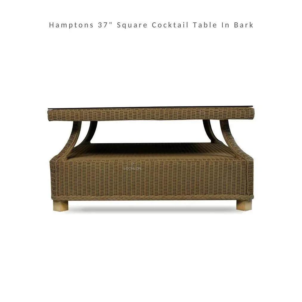 Hamptons Outdoor Wicker Corner Sectional with Table