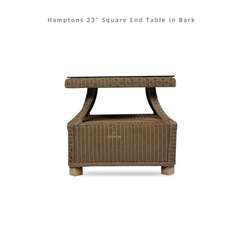 Hamptons Outdoor Wicker Corner Sectional with Table