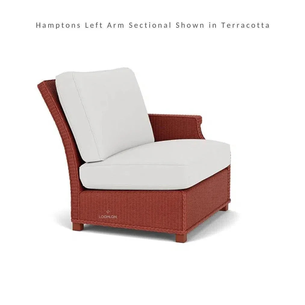Hamptons Outdoor Wicker Corner Sectional with Table