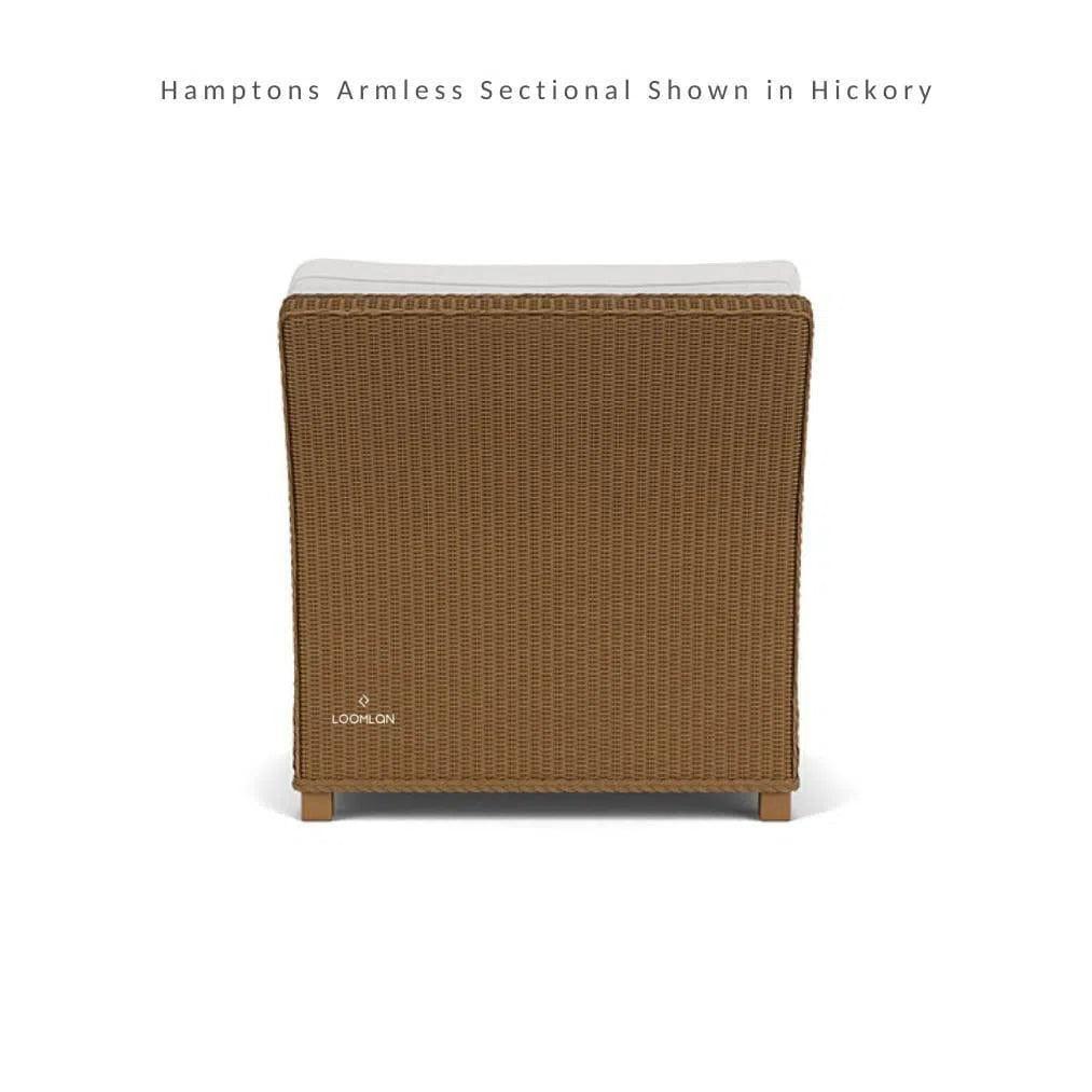 Hamptons Outdoor Wicker L-Shaped Sectional with Side Table
