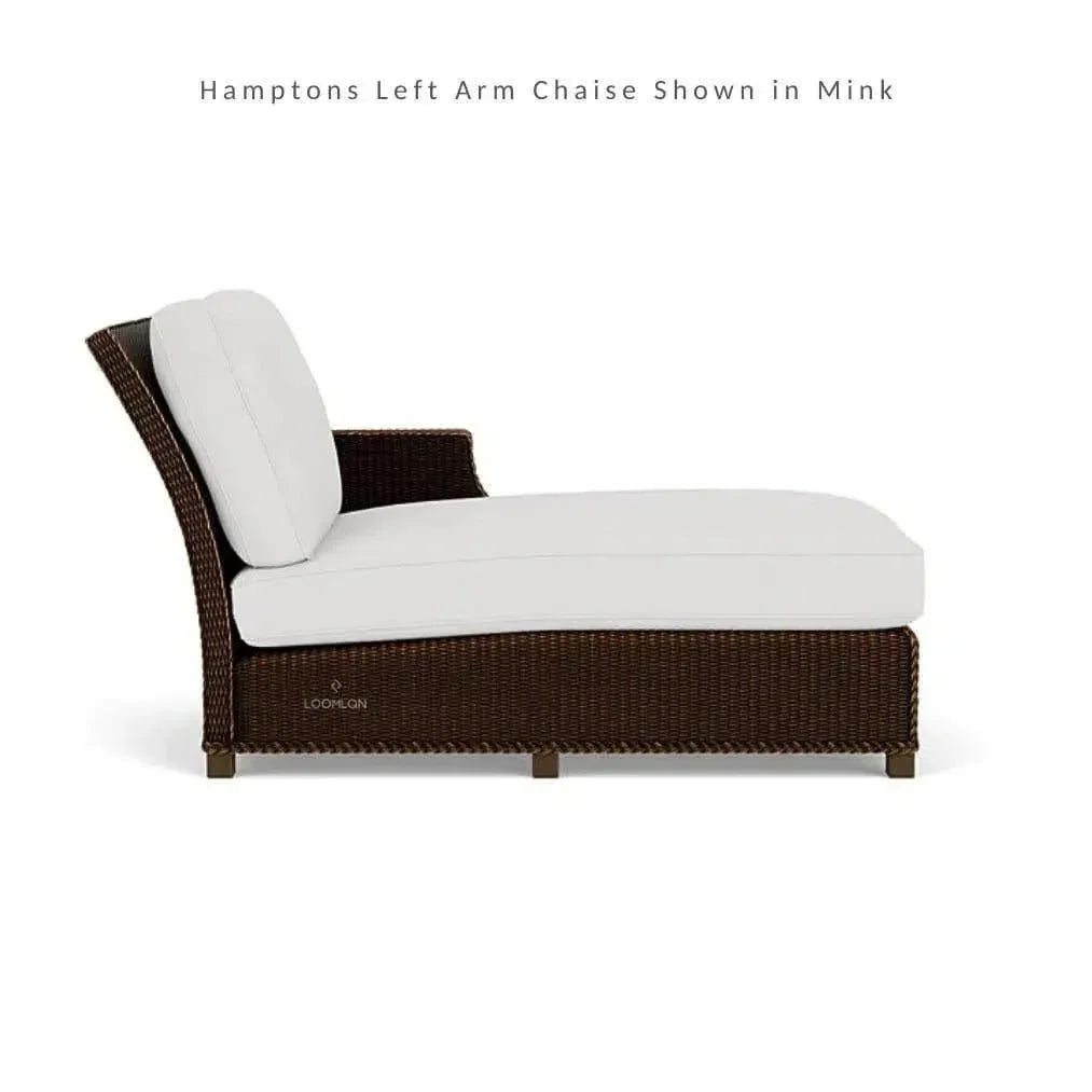 Hamptons Outdoor Wicker L-Shaped Sectional with Side Table