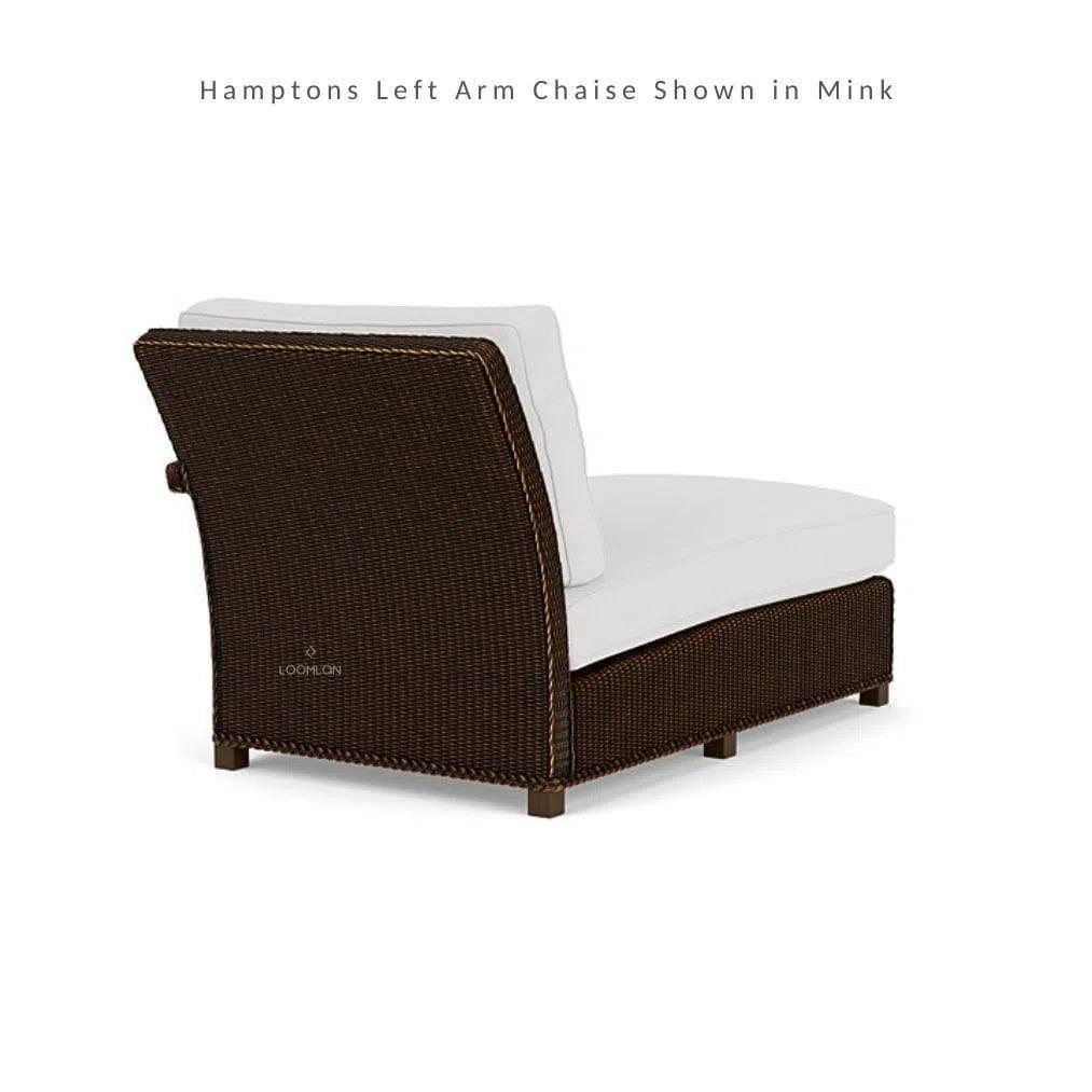 Hamptons Outdoor Wicker L-Shaped Sectional with Side Table
