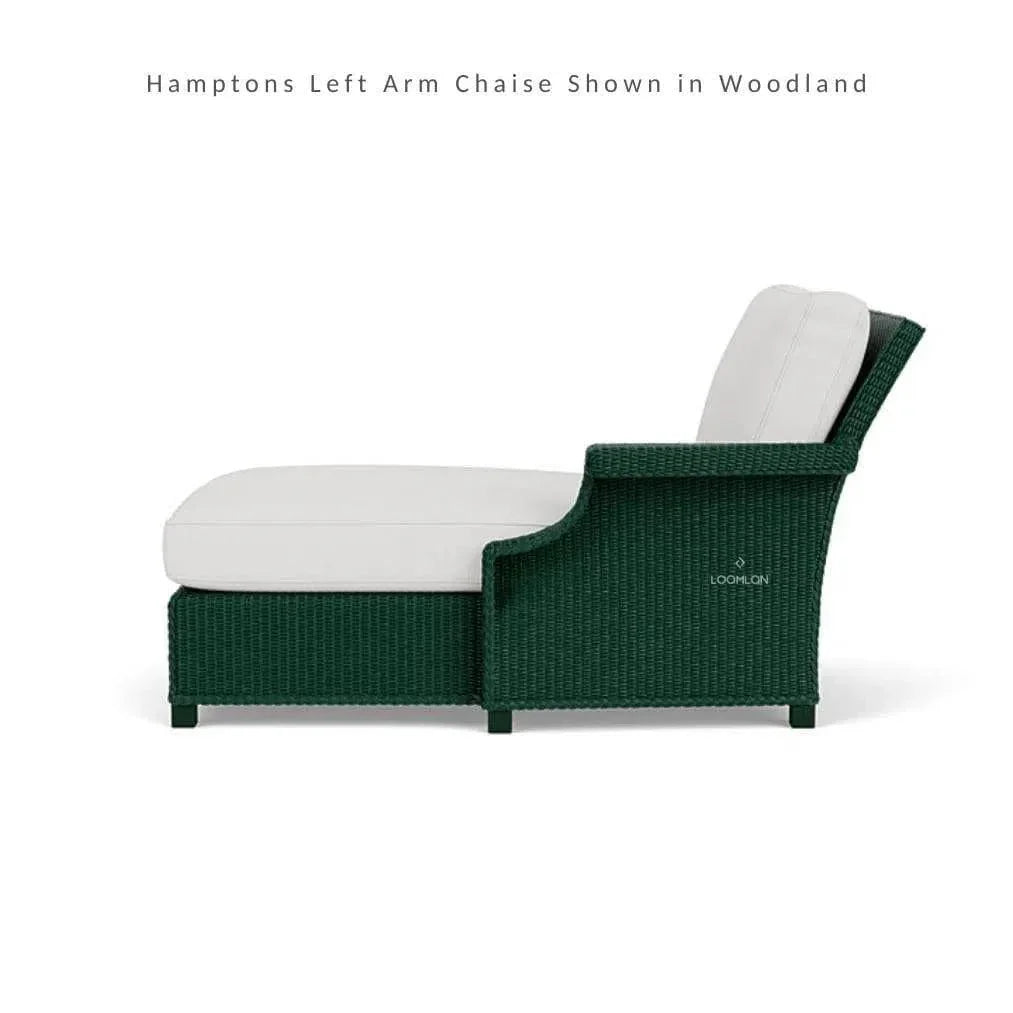 Hamptons Outdoor Wicker L-Shaped Sectional with Side Table