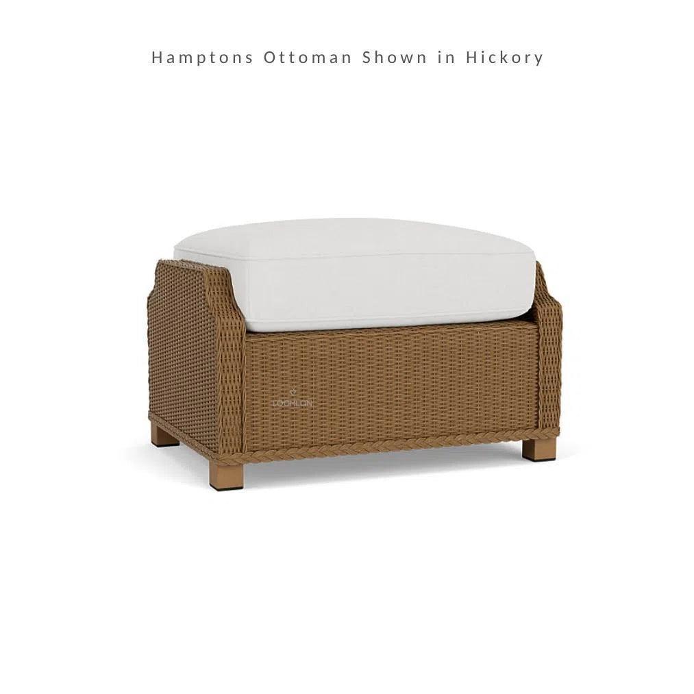 Hamptons Outdoor Wicker Sectional Sofa with Lounge Chair Set