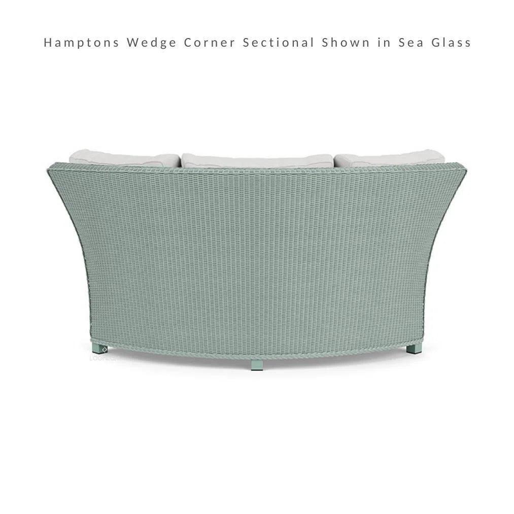 Hamptons Outdoor Wicker Sectional Sofa with Lounge Chair Set