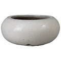 Hose Moon White Ceramic Outdoor Planter