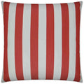 Outdoor Café Stripe Pillow - Red