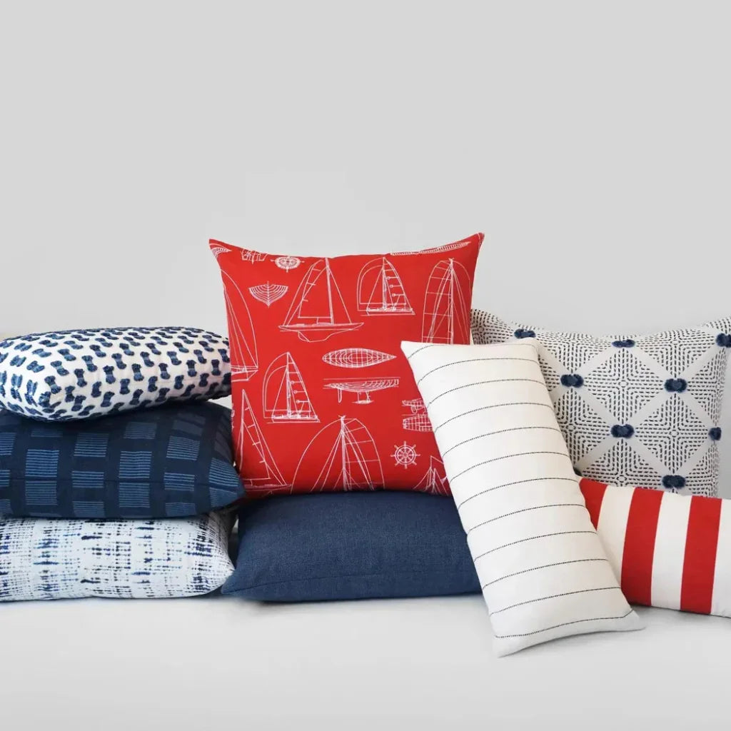 Outdoor Sailing Pillow - Red