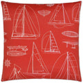 Outdoor Sailing Pillow - Red