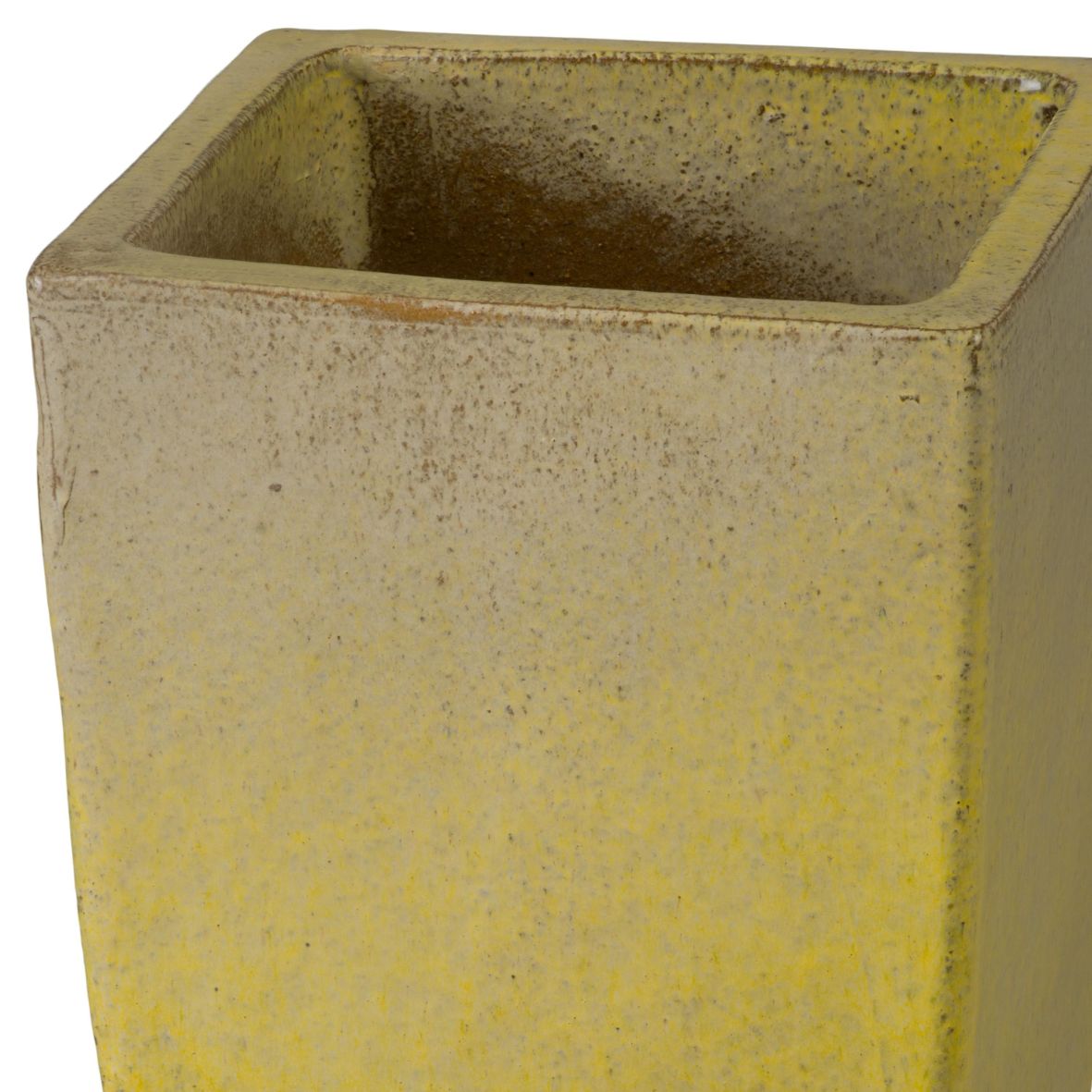 Quad Square Yellow Outdoor Planter