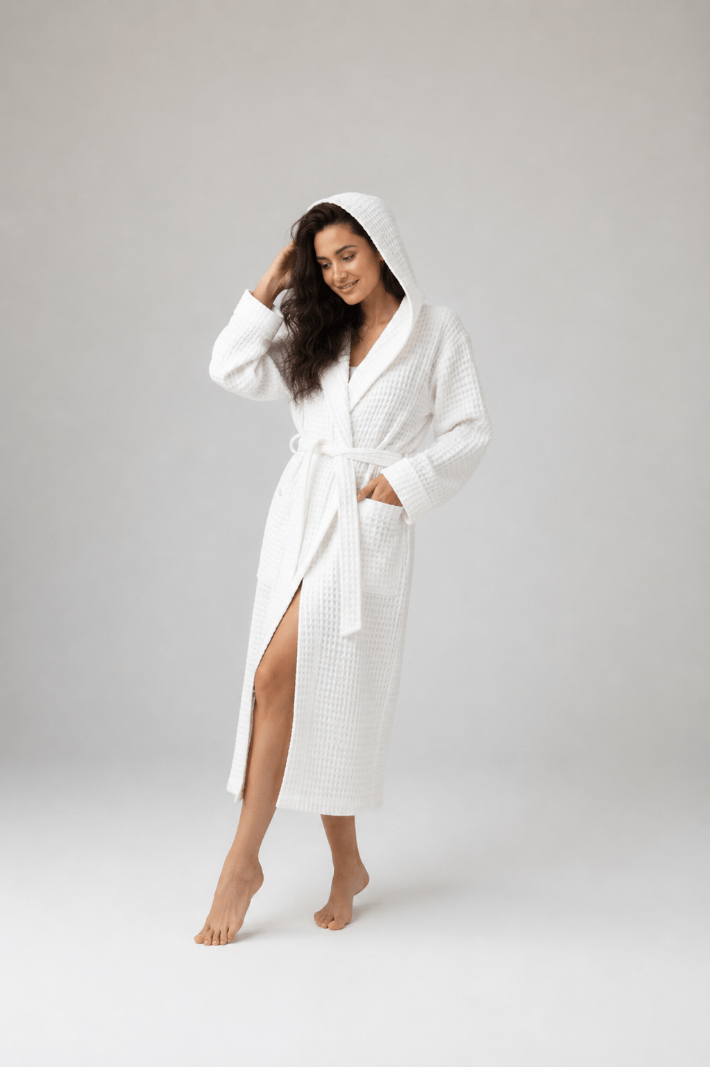 Turkish Cotton Waffle Spa Robe Unisex