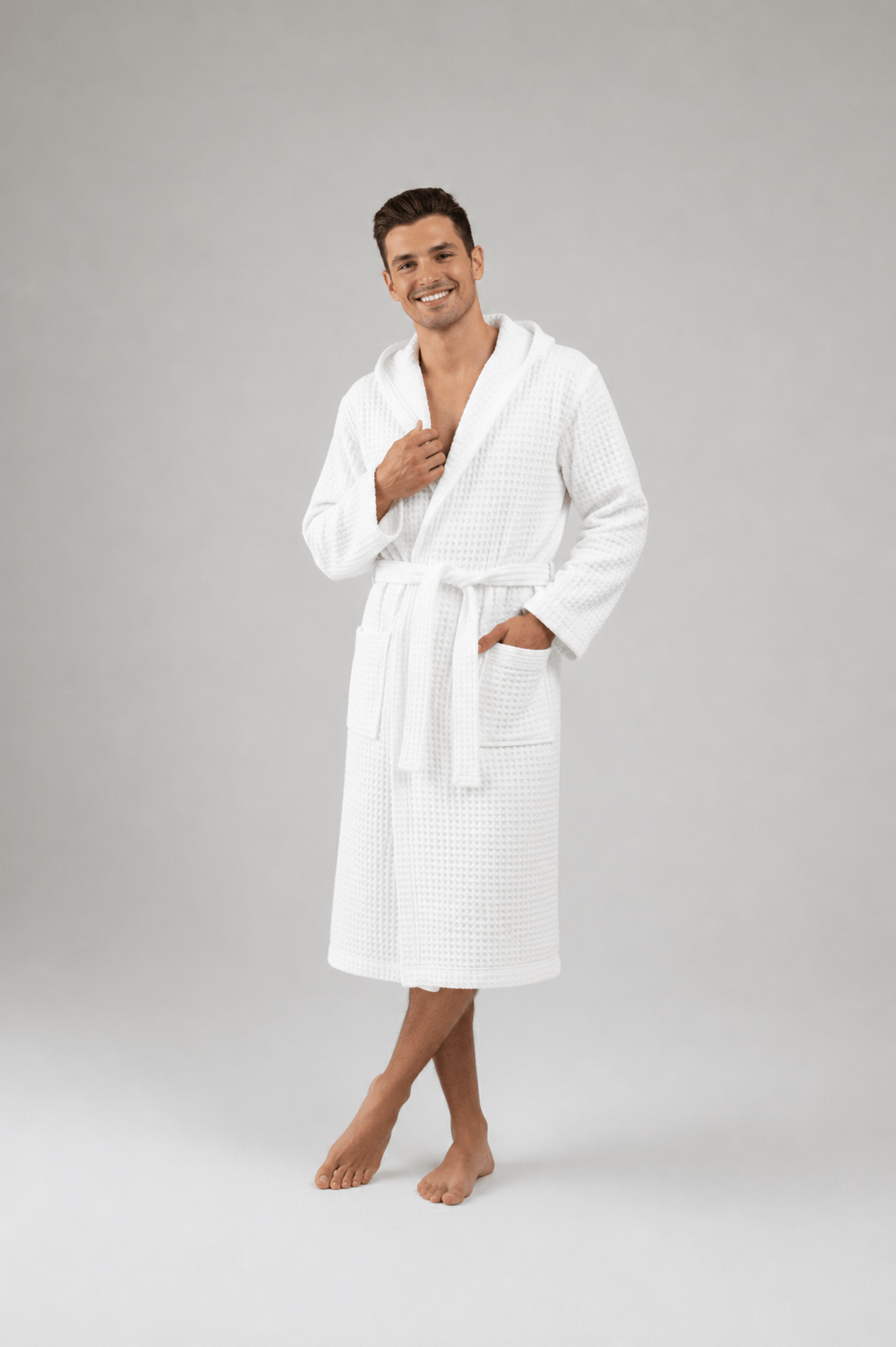 Turkish Cotton Waffle Spa Robe Unisex