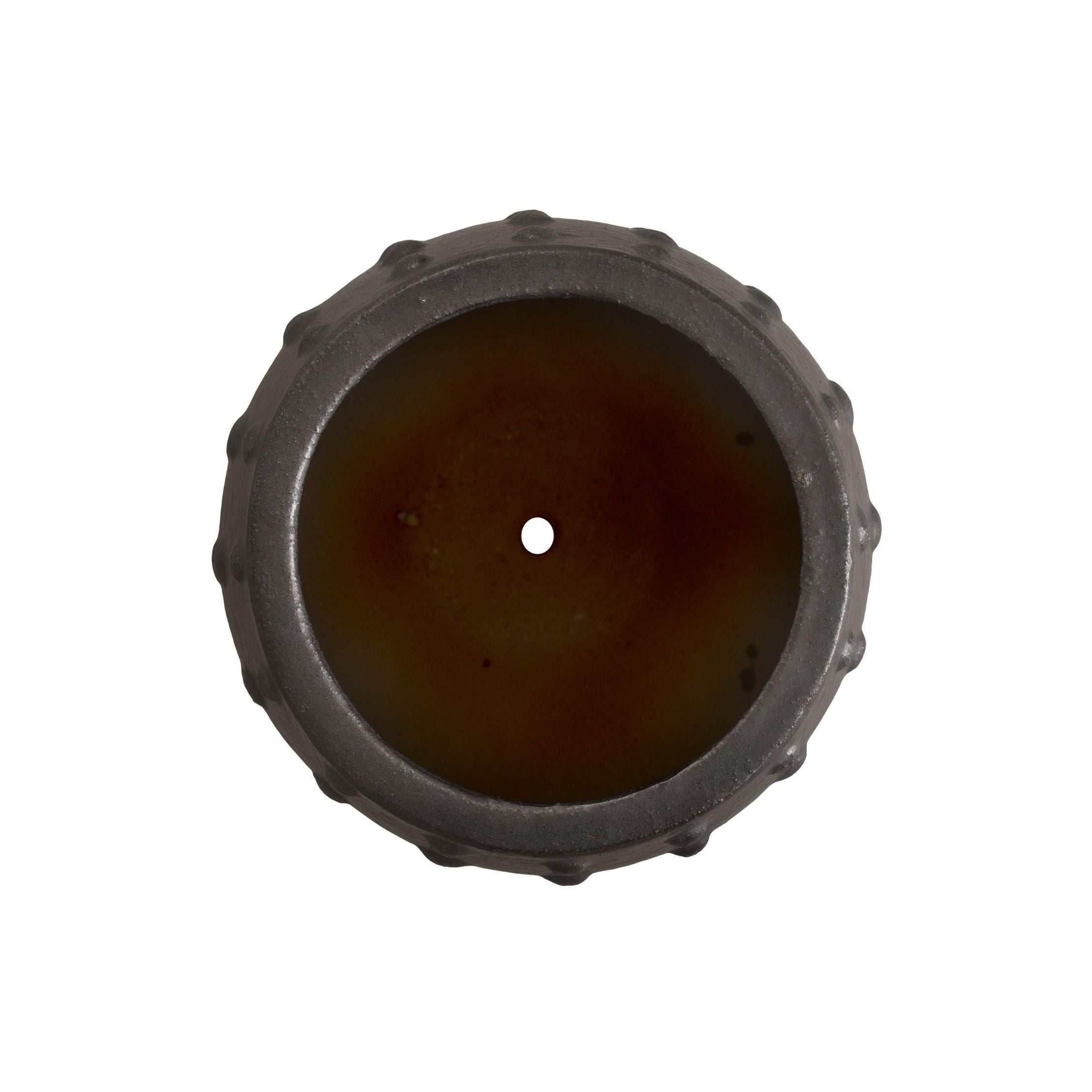 Round Studded Handcrafted Ceramic Outdoor Planter