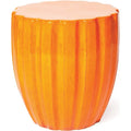 Scallop Stool - Tuscan Orange Outdoor Stool