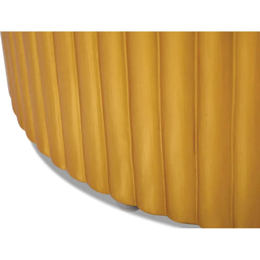 Scallop Zanzibar Gold Outdoor Coffee Table