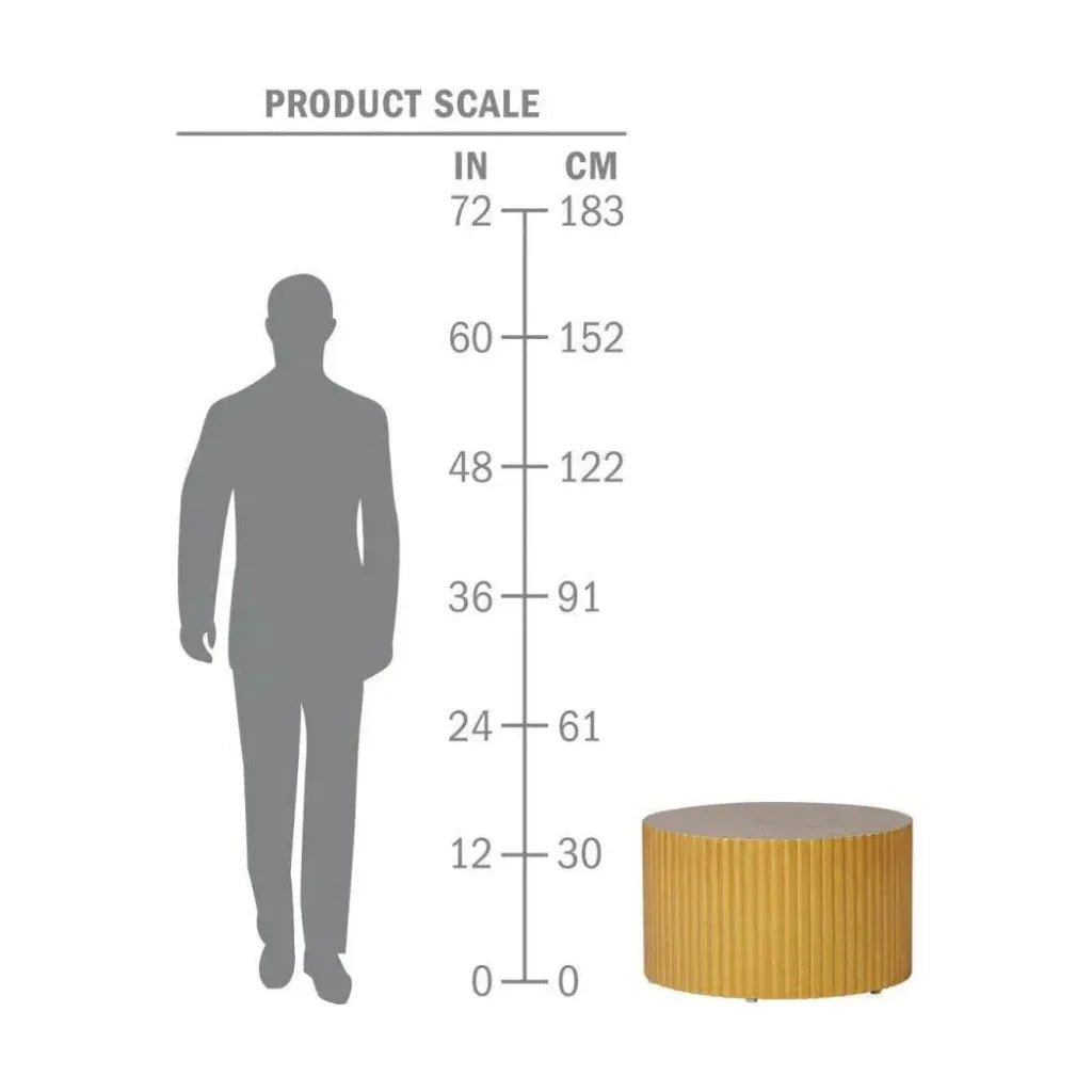 Scallop Zanzibar Gold Outdoor Coffee Table