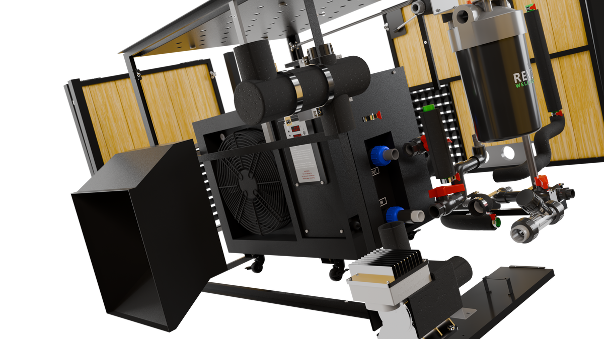 RevX X Tub with LUX Chiller and Filtration System