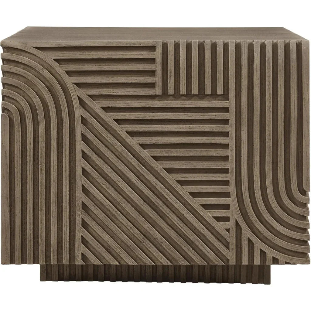 Serenity Square Table - Brown Outdoor Accent Table