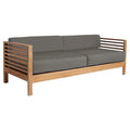 Summer 3-Person Teak Outdoor Couch with Sunbrella Cushions