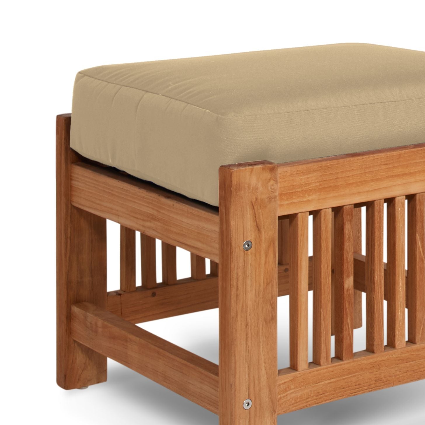 Summer Teak Outdoor Ottoman Sunbrella Cushions