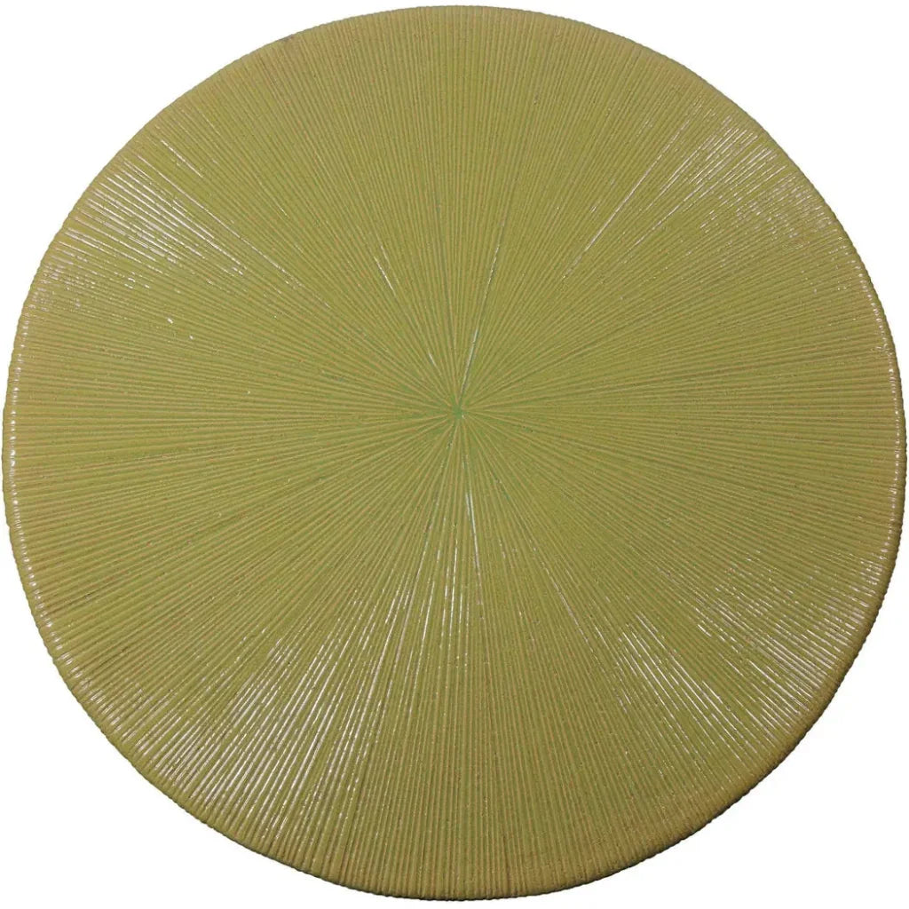 Sunburst Green Ceramic Outdoor Coffee Table