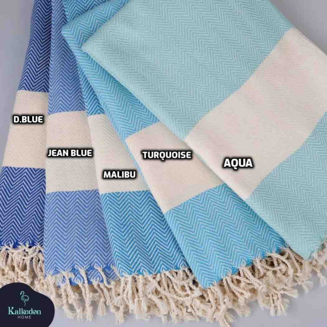 Oversized Herringbone Turkish Cotton Towel