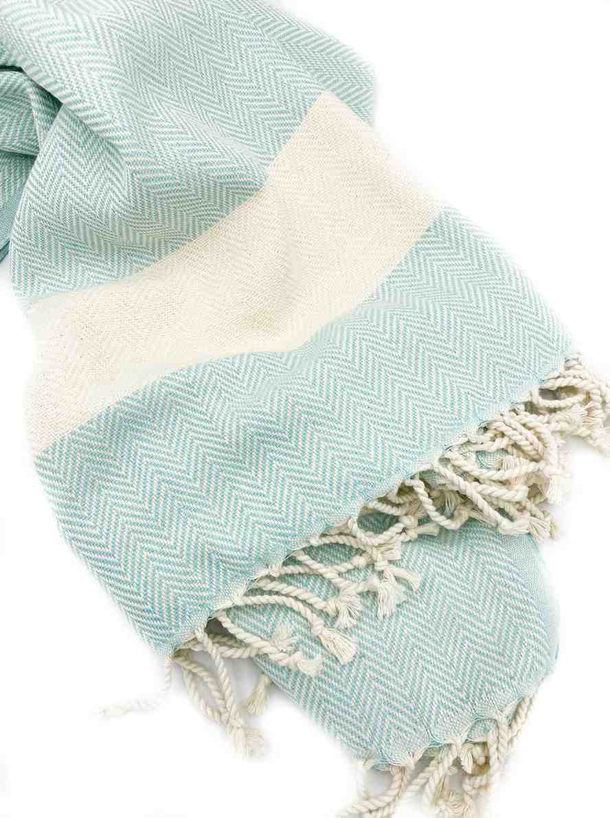 Oversized Herringbone Turkish Cotton Towel