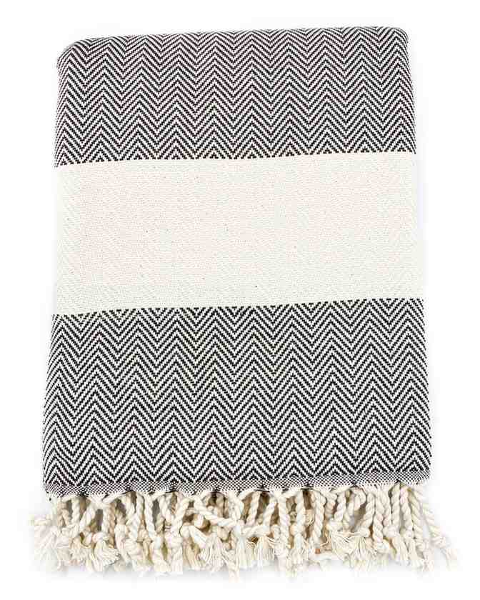 Oversized Herringbone Turkish Cotton Towel