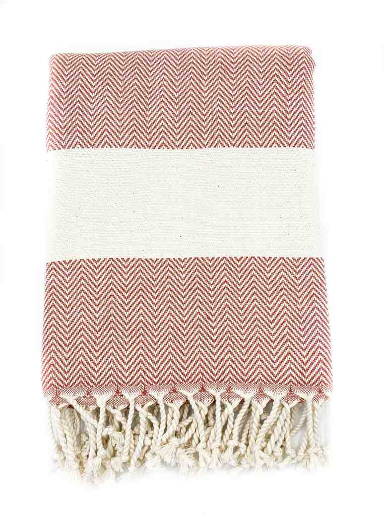 Oversized Herringbone Turkish Cotton Towel