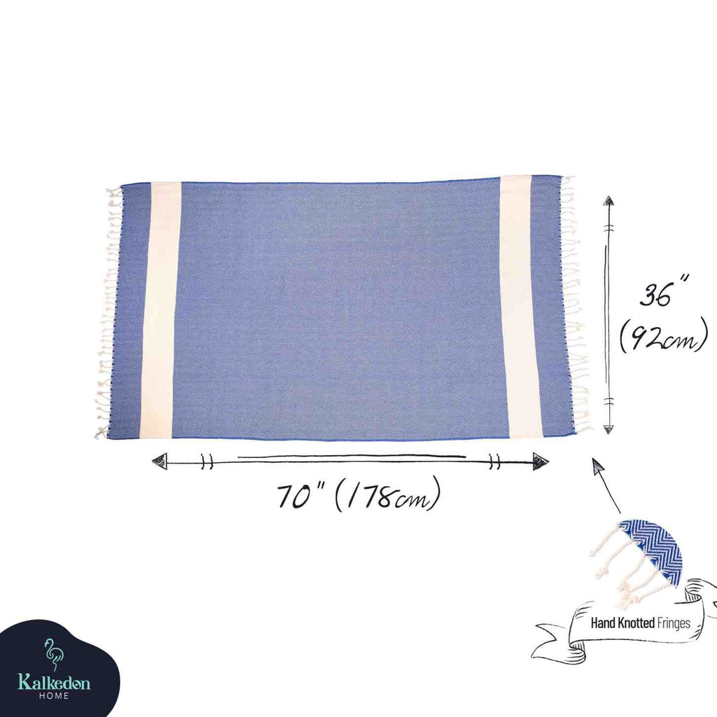 Oversized Herringbone Turkish Cotton Towel