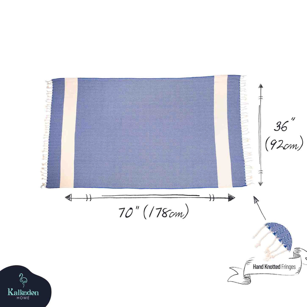 Oversized Herringbone Turkish Cotton Towel