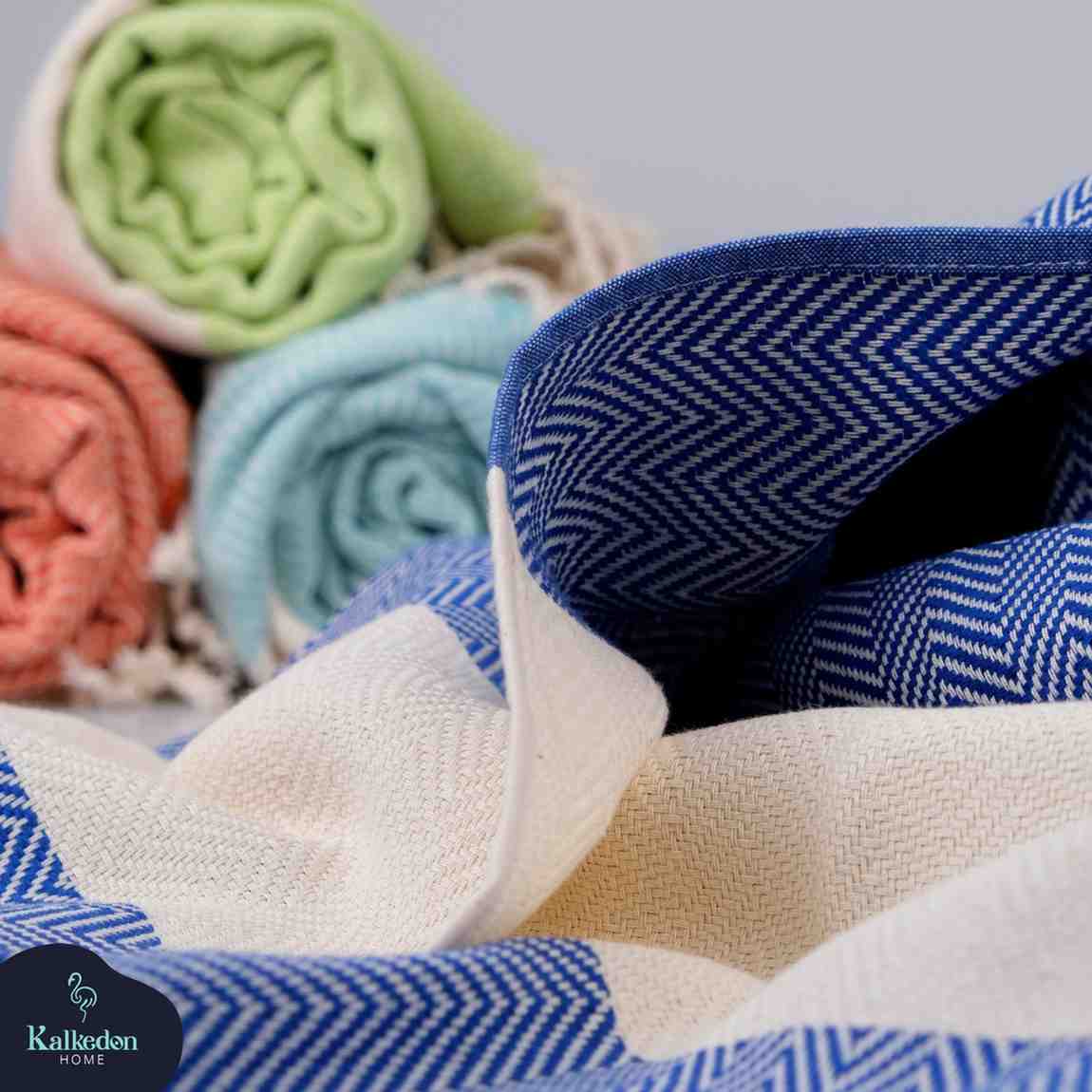 Oversized Herringbone Turkish Cotton Towel