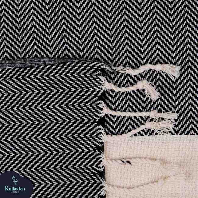 Oversized Herringbone Turkish Cotton Towel
