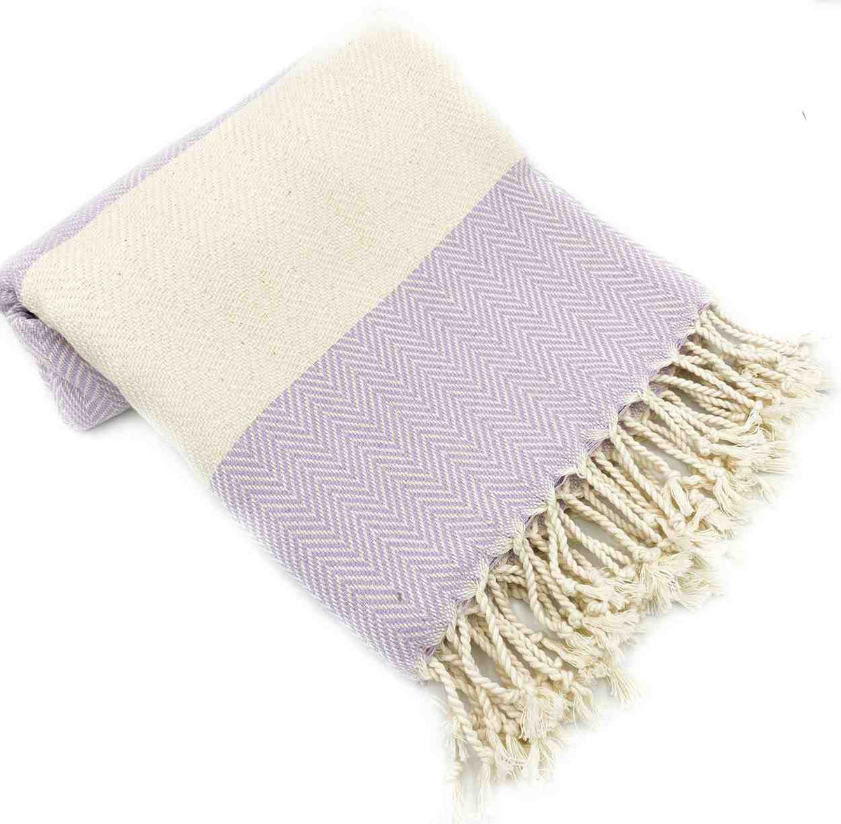 Oversized Herringbone Turkish Cotton Towel