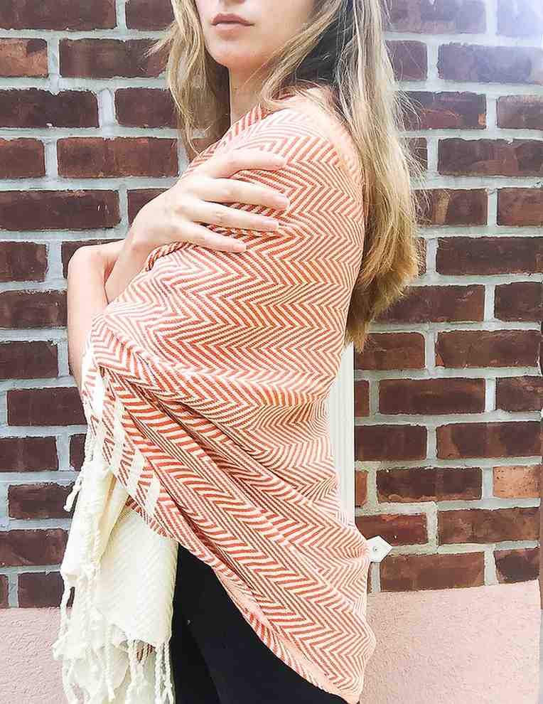 Oversized Herringbone Turkish Cotton Towel