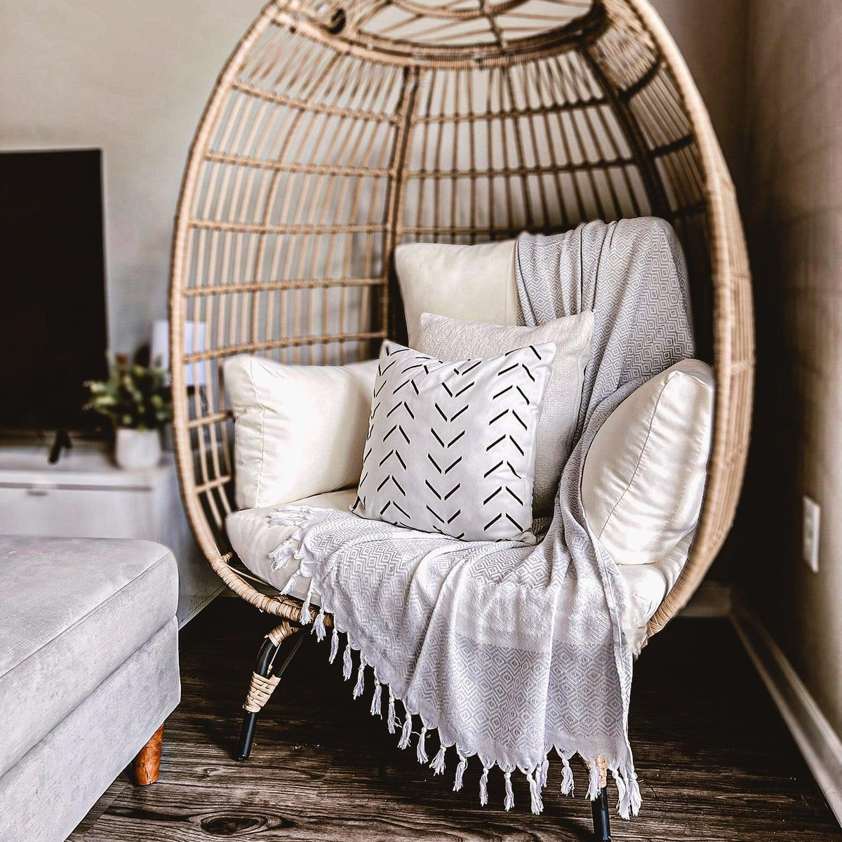 Haley Oversized Turkish Cotton Diamond Towel 